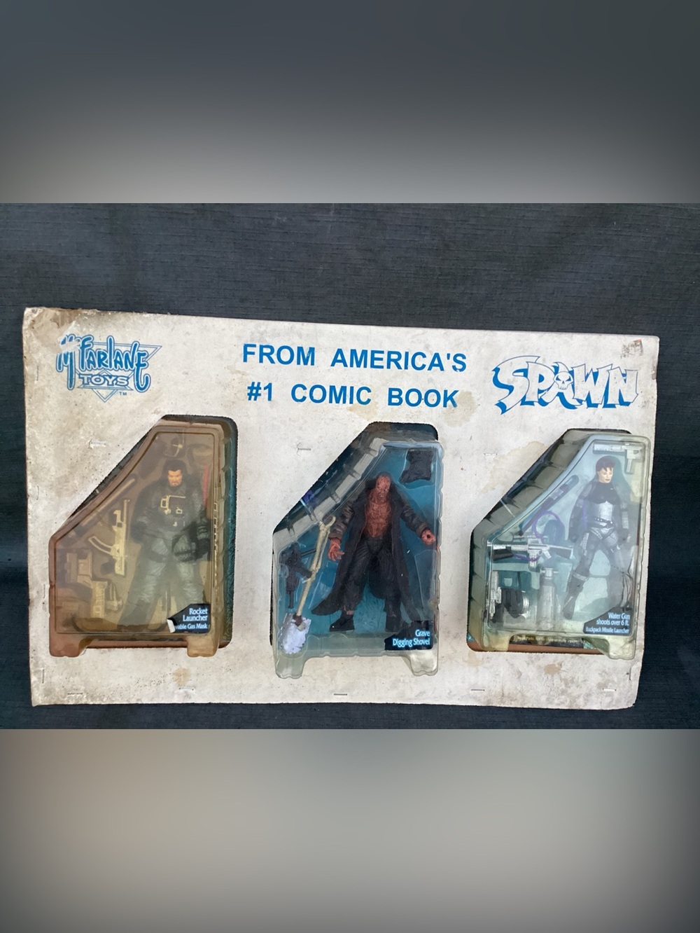 McFarlane Toys Spawn Promo 3 Pack Burnt Spawn Rocket Launcher Water Gun 1997